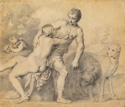 Venus y Adonis, 1631 de Peter Oliver